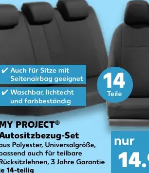MY PROJECT® Autositzbezug-Set