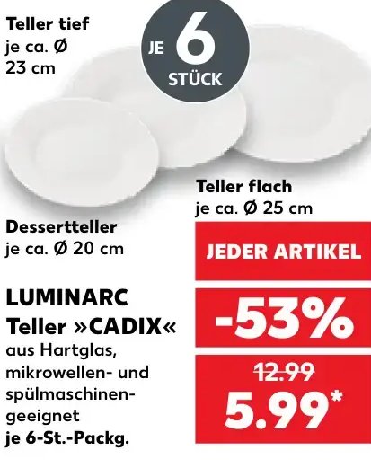 LUMINARC Teller »CADIX«