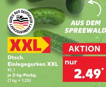Dtsch. Einlegegurken XXL