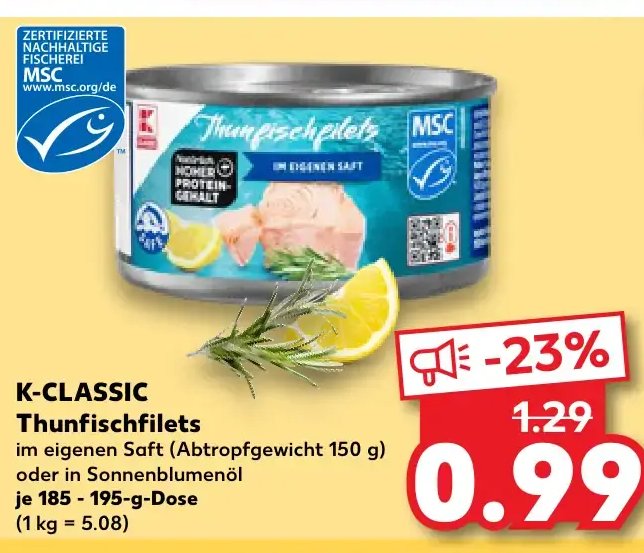 K-CLASSIC Thunfischfilets