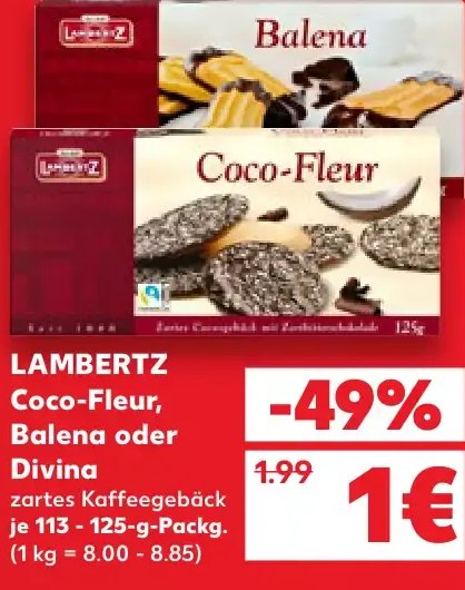 LAMBERTZ Coco-Fleur, Balena oder Divina