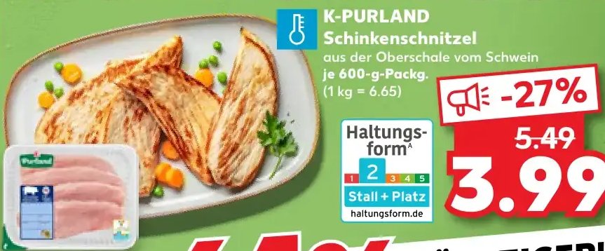 K-PURLAND Schinkenschnitzel