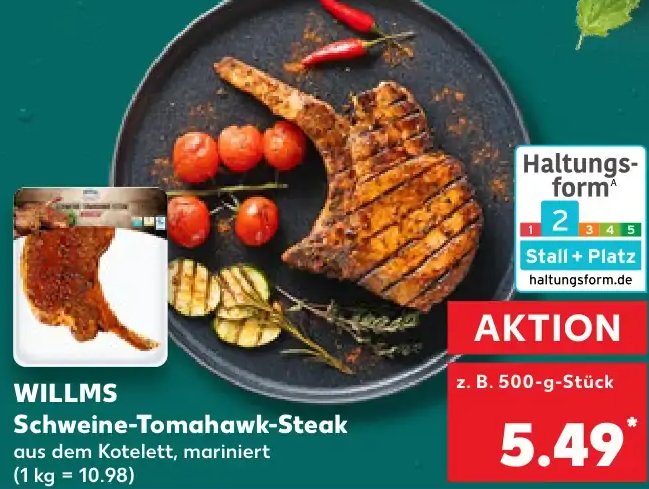 WILLMS Schweine-Tomahawk-Steak