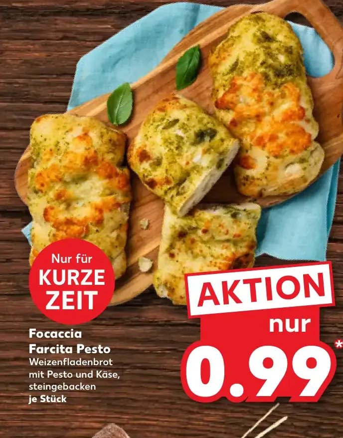 Focaccia Farcita Pesto