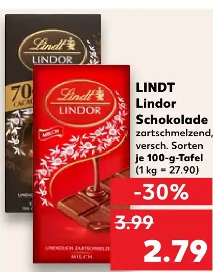 LINDT Lindor Schokolade