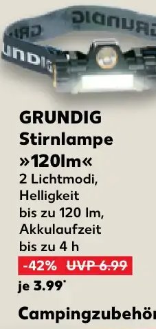 GRUNDIG Stirnlampe »120lm«