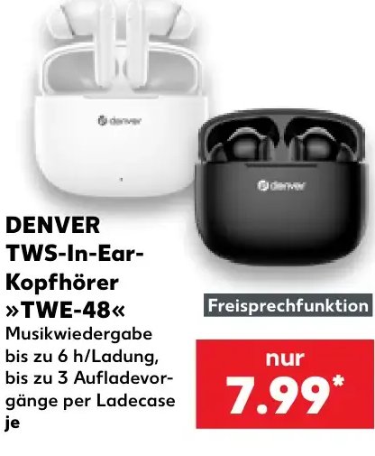DENVER TWS-In-Ear-Kopfhörer »TWE-48«