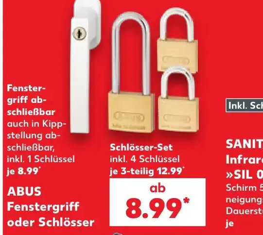 ABUS Fenstergriff oder Schlösser