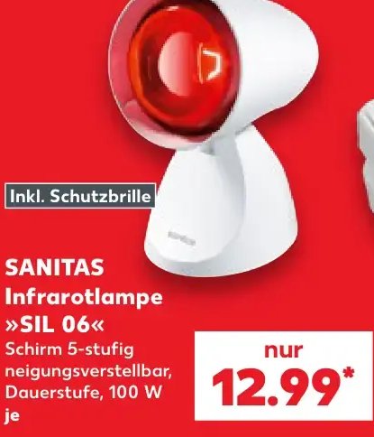 SANITAS Infrarotlampe »SIL 06«