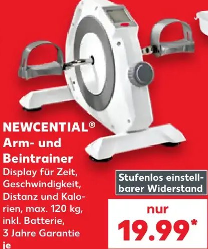 NEWCENTIAL® Arm- und Beintrainer