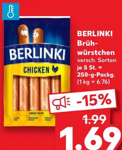 BERLINKI Brühwürstchen