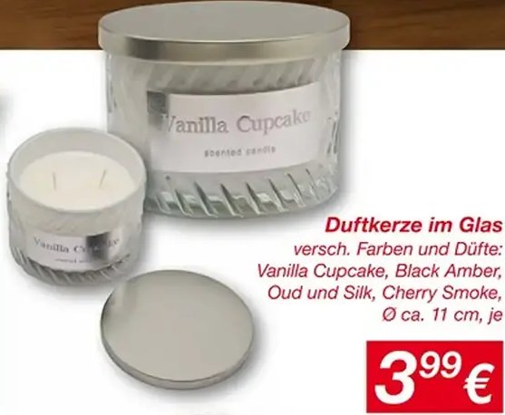 Duftkerze im Glas