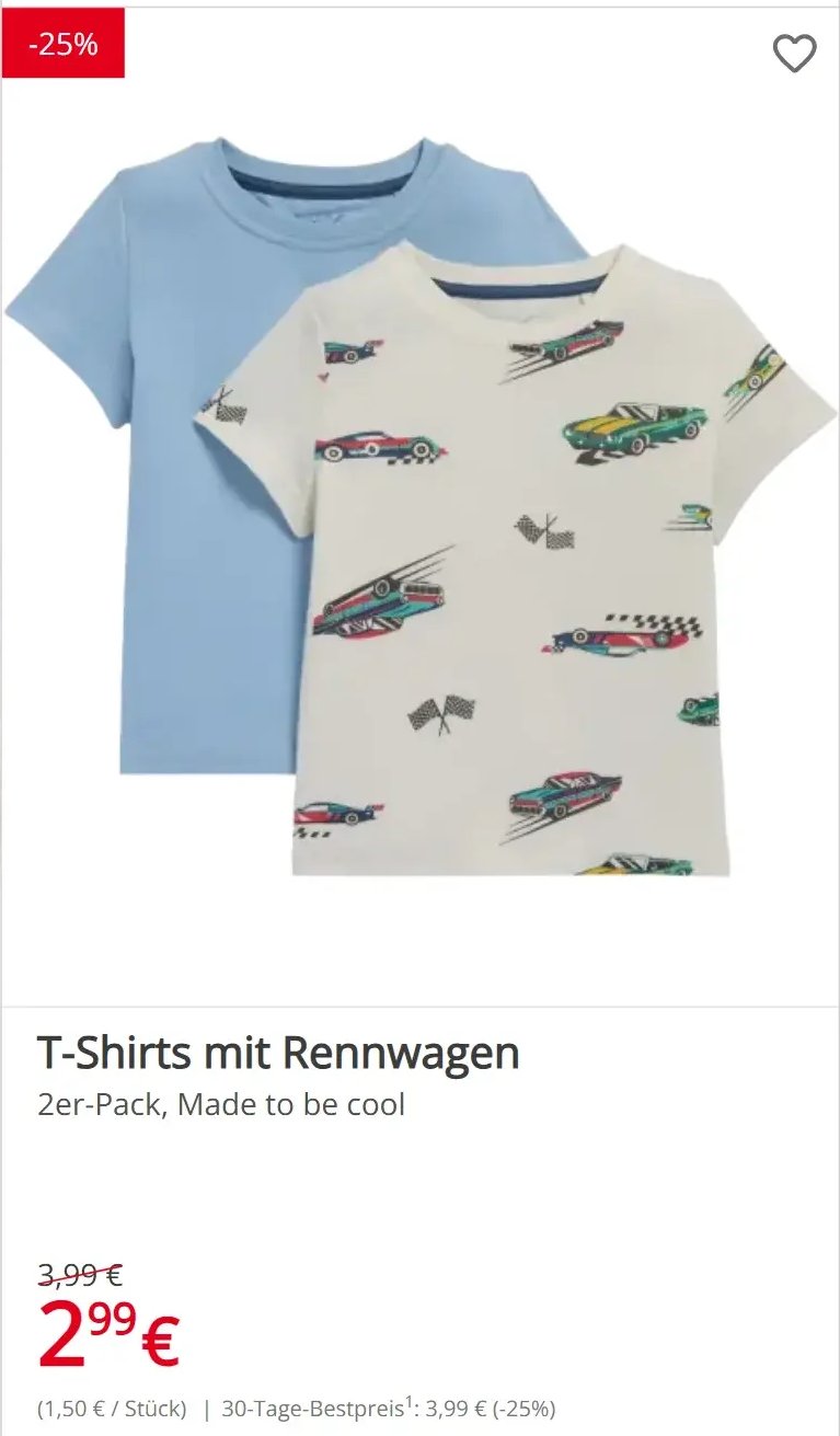 T-Shirts mit Rennwagen