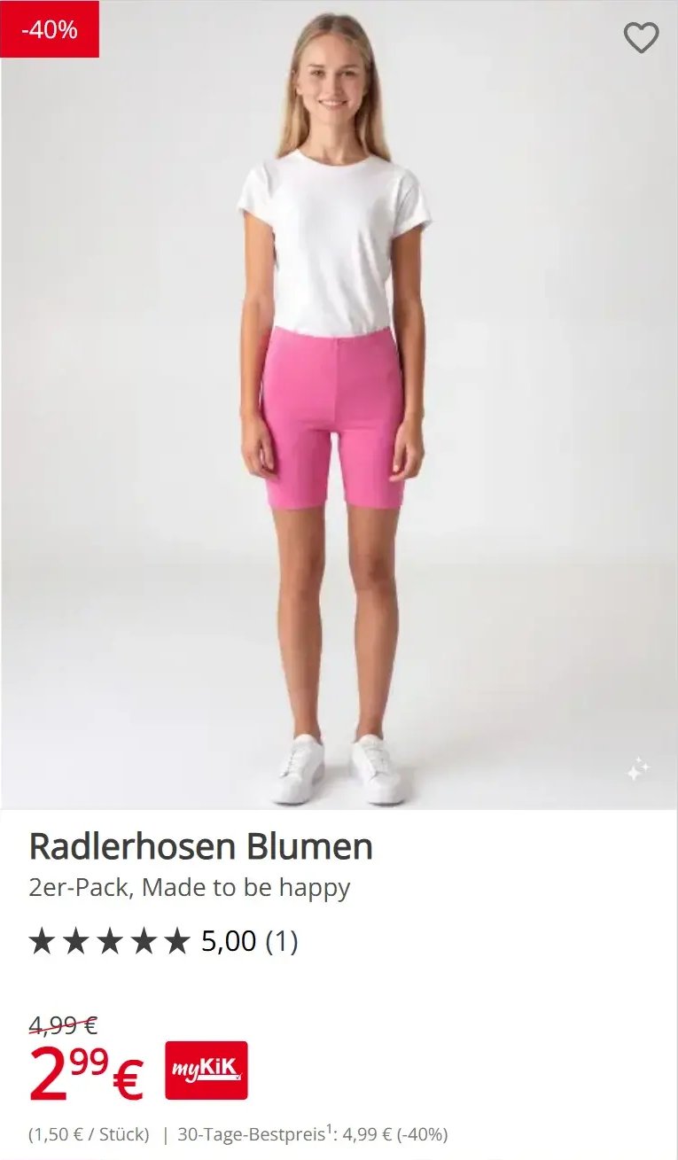 Radlerhosen Blumen