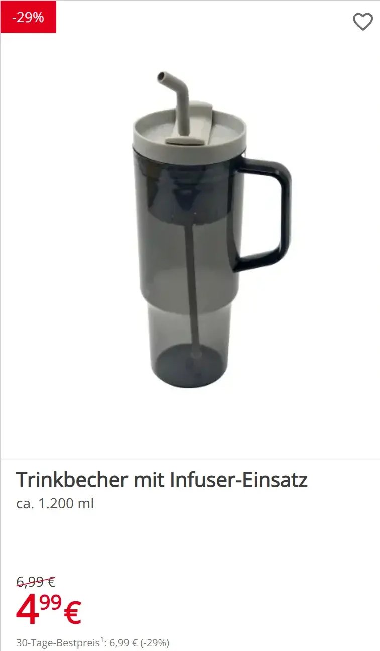 Trinkbecher mit Infuser-Einsatz