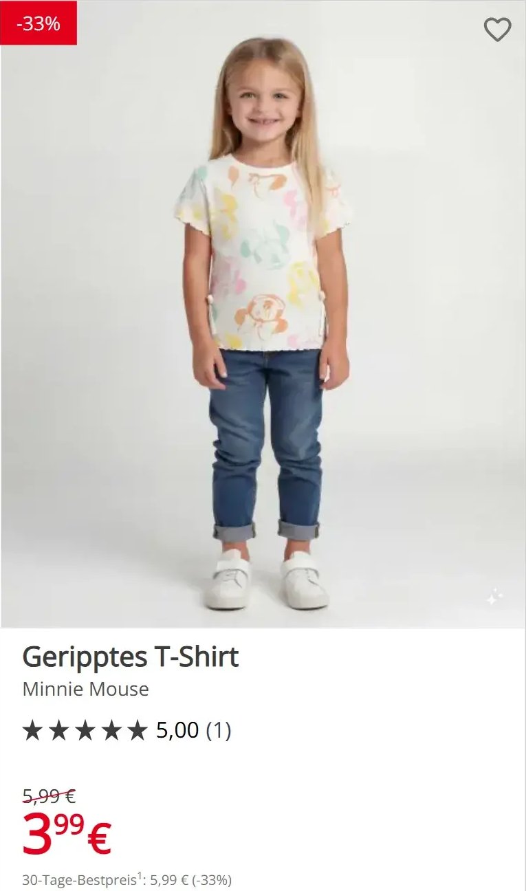 Geripptes T-Shirt