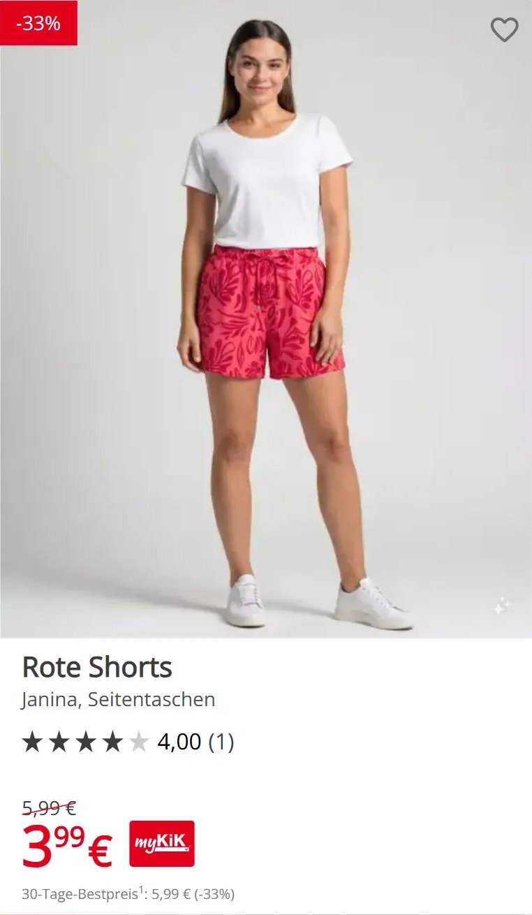 Rote Shorts