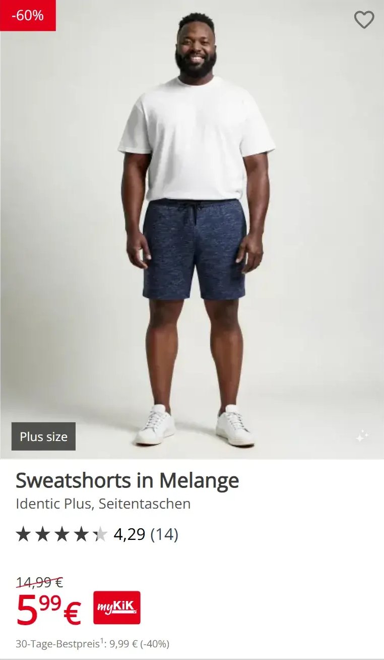 Sweatshorts in Melange