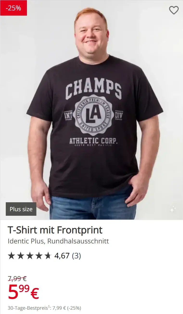 T-Shirt mit Frontprint