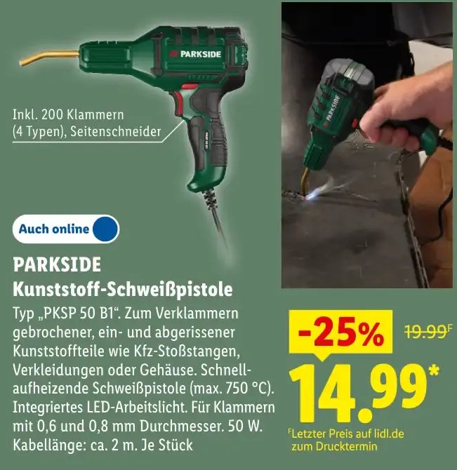 PARKSIDE Kunststoff-Schweißpistole