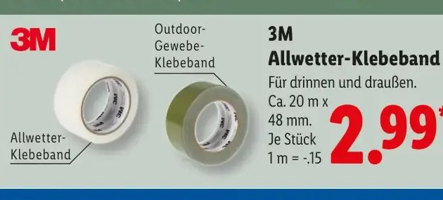 3M Allwetter-Klebeband