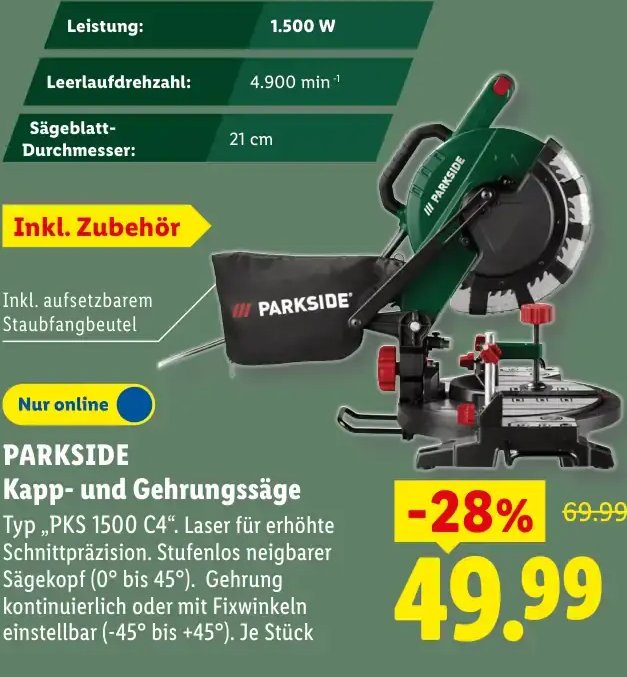 PARKSIDE Kapp- und Gehrungssäge