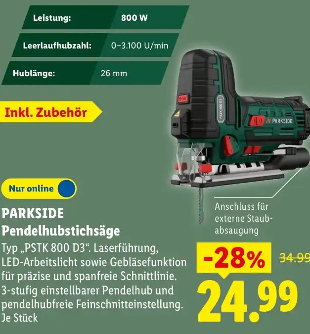 PARKSIDE Pendelhubstichsäge