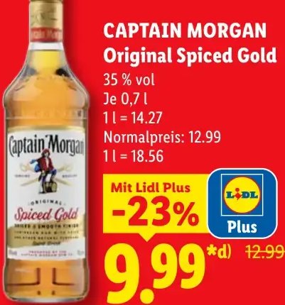 CAPTAIN MORGAN Original Spiced Gold