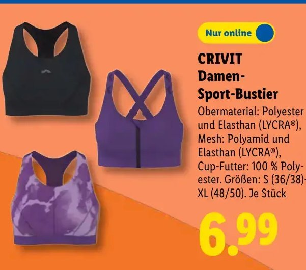 CRIVIT Damen-Sport-Bustier