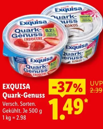 EXQUISA Quark-Genuss