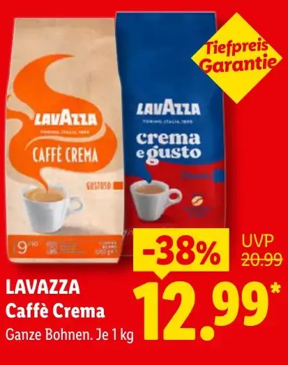 LAVAZZA Caffè Crema