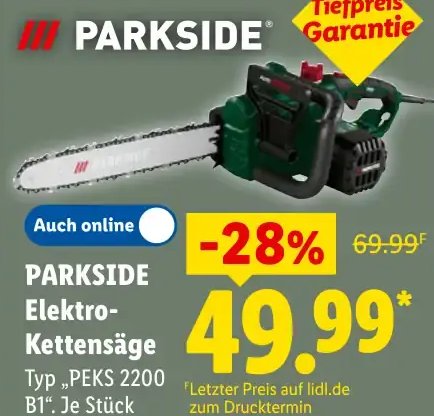 PARKSIDE Elektro-Kettensäge