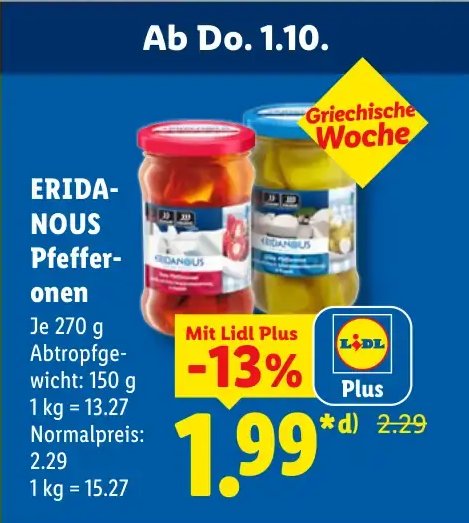 ERIDANOUS Pfefferonen