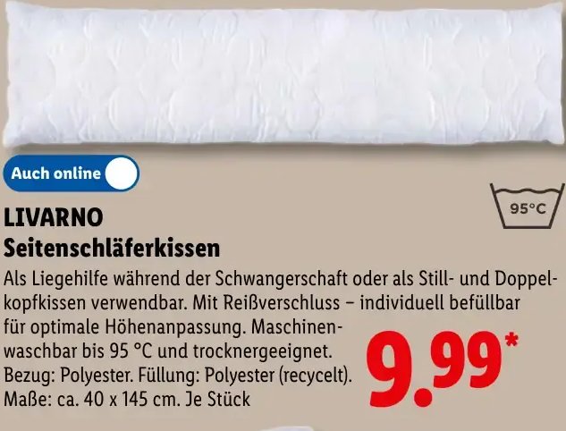 LIVARNO Seitenschläferkissen