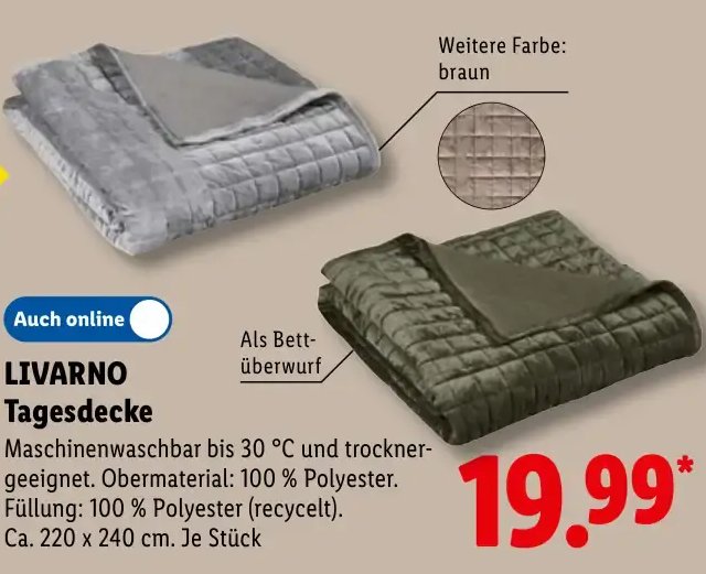 LIVARNO Tagesdecke