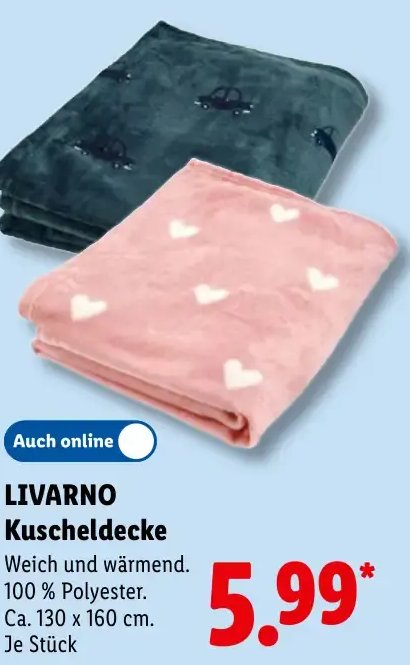 LIVARNO Kuscheldecke