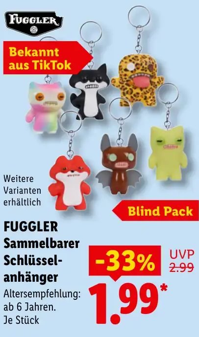 FUGGLER Sammelbarer Schlüsselanhänger
