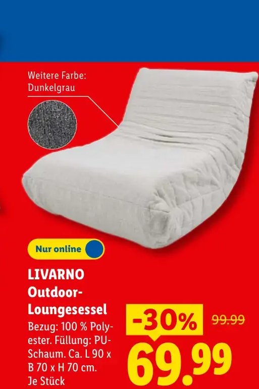 LIVARNO Outdoor-Loungesessel