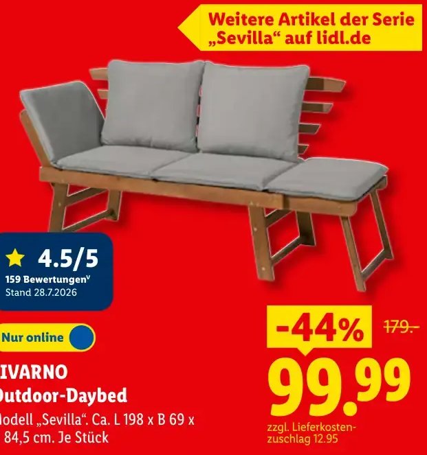 LIVARNO Outdoor-Daybed