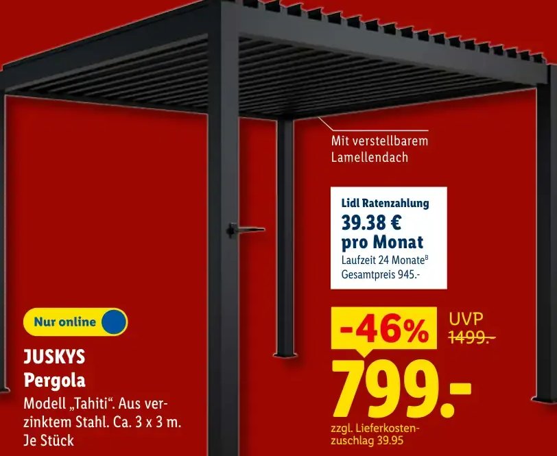 JUSKYS Pergola