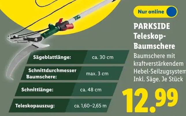 PARKSIDE Teleskop-Baumschere