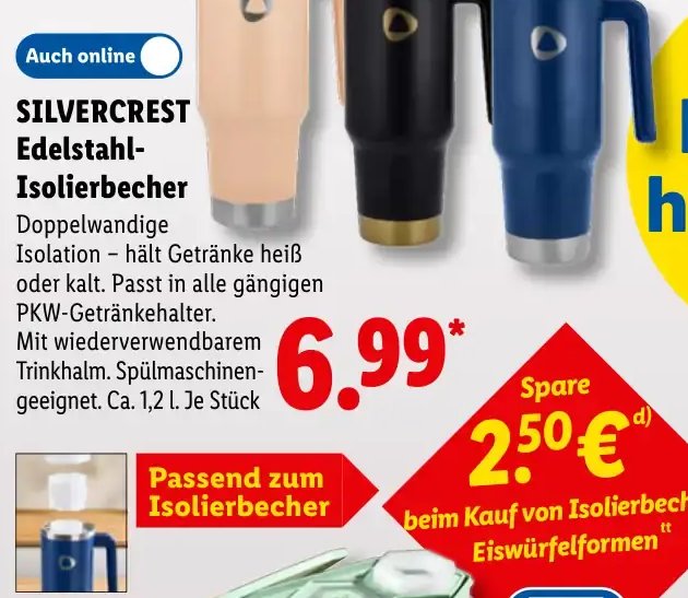 SILVERCREST Edelstahl-Isolierbecher