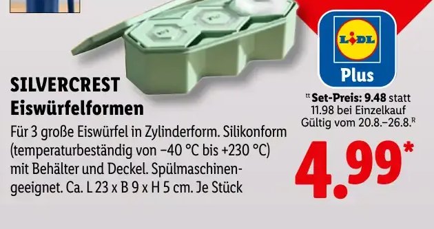 SILVERCREST Eiswürfelformen