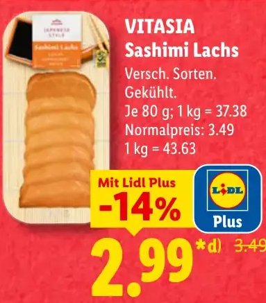 VITASIA Sashimi Lachs