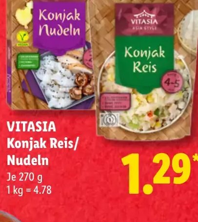 VITASIA Konjak Reis/Nudeln