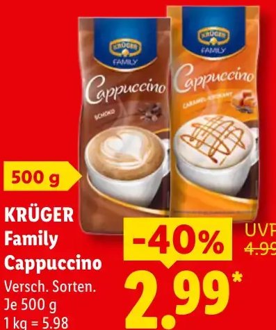 KRÜGER Family Cappuccino