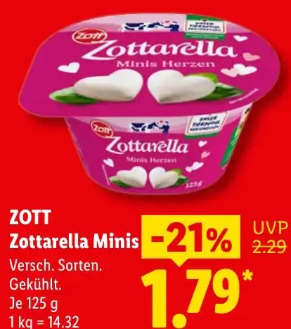 ZOTT Zottarella Minis