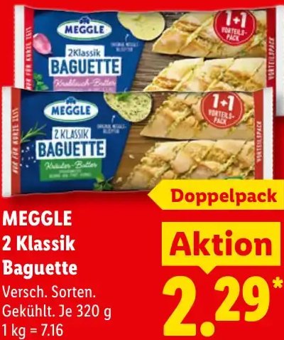 MEGGLE 2 Klassik Baguette
