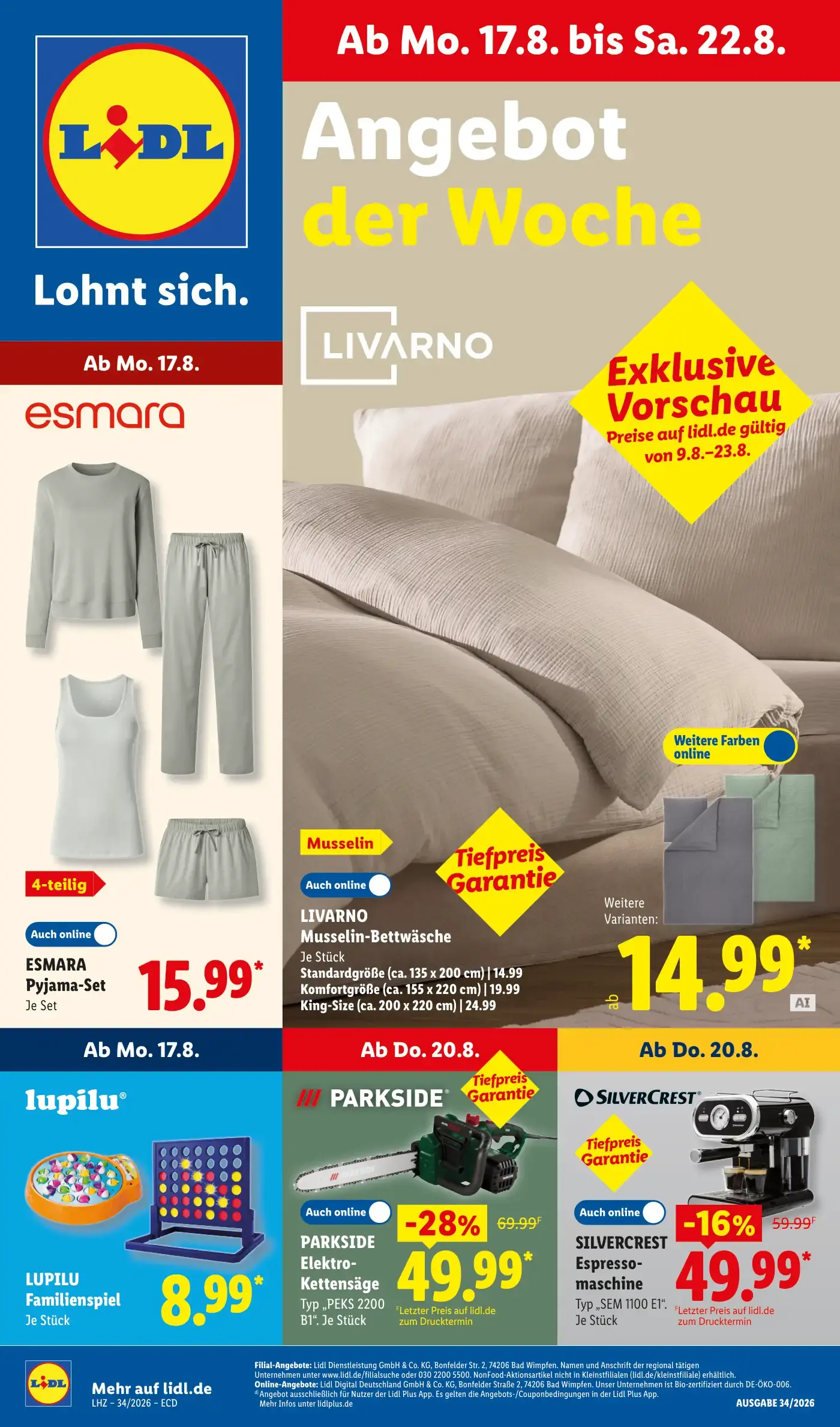 Lidl Prospekt nächste Woche zum Blättern