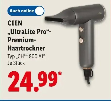 CIEN „UltraLite Pro“-Premium-Haartrockner